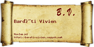 Baráti Vivien névjegykártya