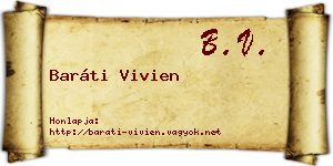Baráti Vivien névjegykártya