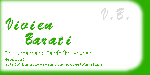 vivien barati business card